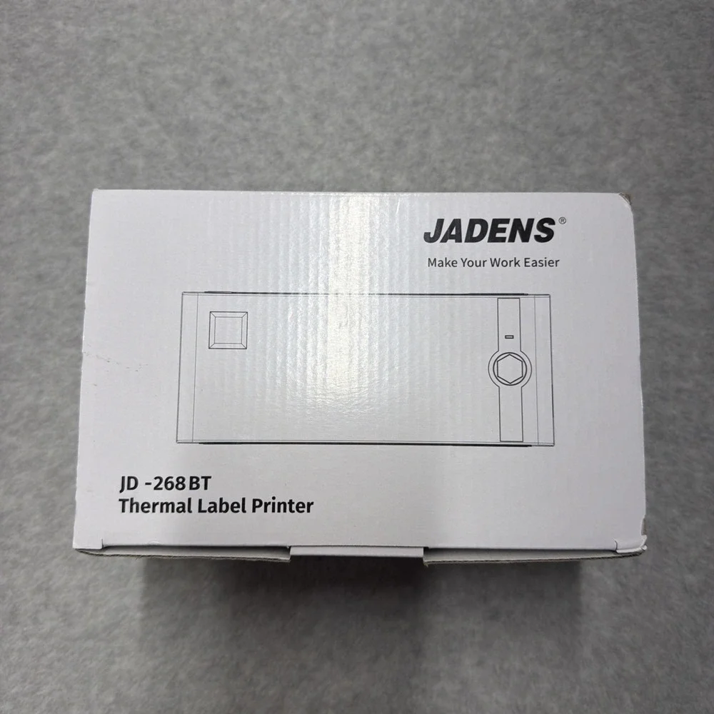 Jadens Thermal Label Printer JD-268BT New Open Box